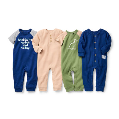 Okie Dokie Baby Boys Short Sleeve Jumpsuit