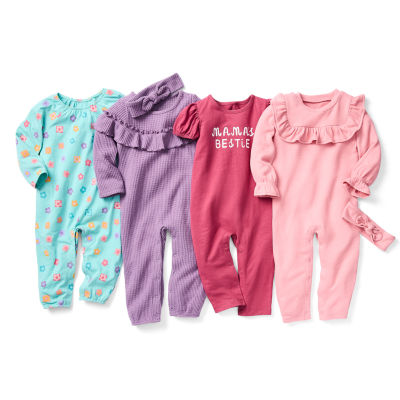 Okie Dokie Baby Girls Long Sleeve Jumpsuit