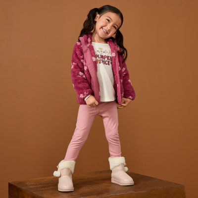 Okie Dokie Toddler & Little Girls Fleece Midweight Sherpa Jacket