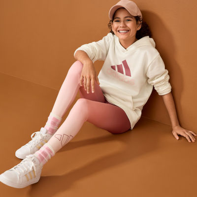 adidas Big Kid Girls Quick Dry Mid Rise 24" Active Full Length Leggings