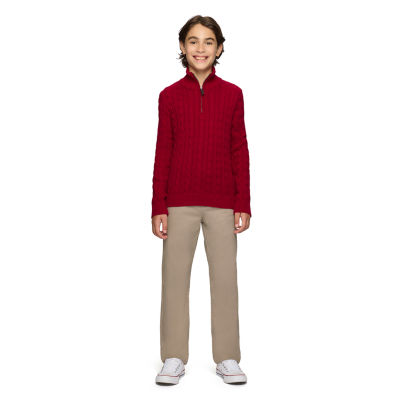 IZOD Little & Big Kid Boys Straight Regular Fit Flat Front Pant