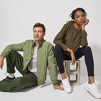 Xersion Mens Lightweight Track Jacket, Color: Willow Green Xersion Mens Lightweight Track Jacket, Color: Willow Green
