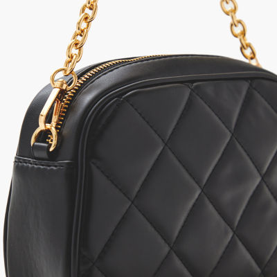 Forever 21 Oval Quilted Crossbody Crossbody Bag