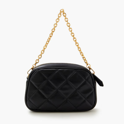 Forever 21 Oval Quilted Crossbody Crossbody Bag