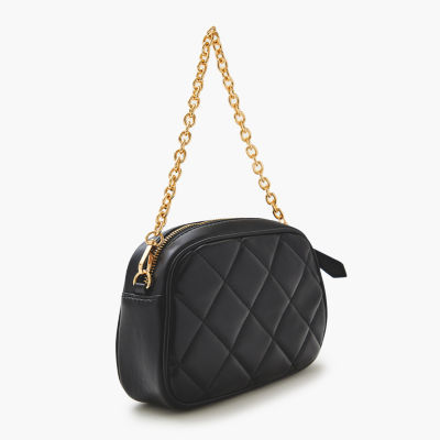 Forever 21 Oval Quilted Crossbody Crossbody Bag