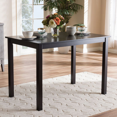 Eveline Rectangular Wood-Top Dining Table