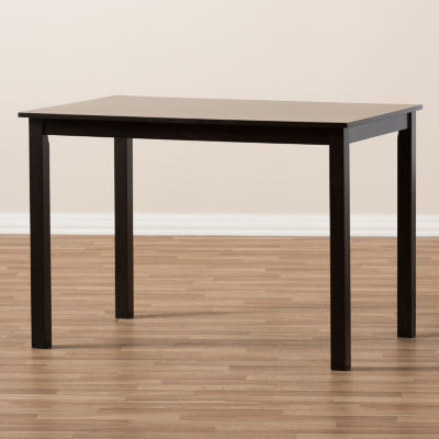 Eveline Rectangular Wood-Top Dining Table