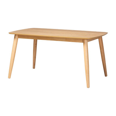 Flora Rectangular Wood-Top Dining Table