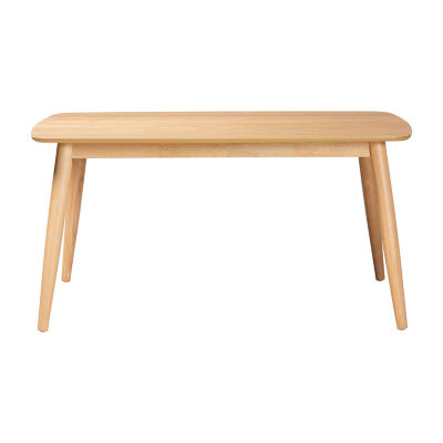 Flora Rectangular Wood-Top Dining Table