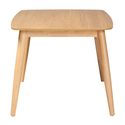 Flora Rectangular Wood-Top Dining Table