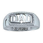 Personalized Men's "Dad" Ring