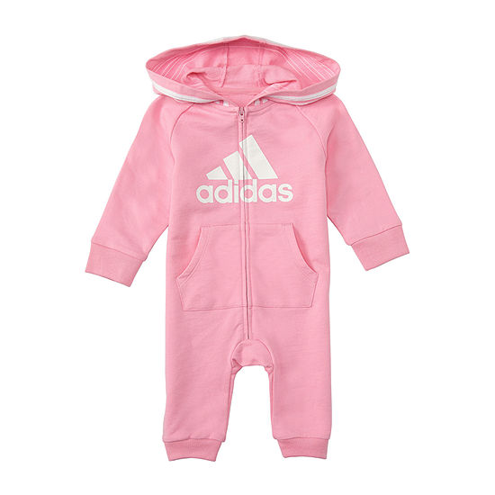 adidas Coverall Baby Girls Long Sleeve Jumpsuit