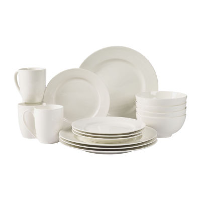 Metro Home Tabletops Unlimited 16pc. Porcelain Dinnerware Set, Color
