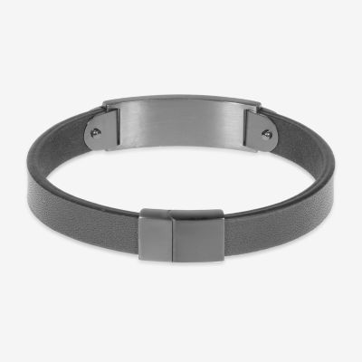 Stainless Steel 8 1/2 Inch Solid Id Bracelet