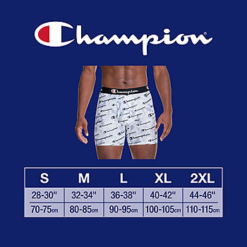 Champion Men's Cotton Stretch Total Support Pouch Boxer Brief 3 Pack,  Black, Small at  Men's Clothing store