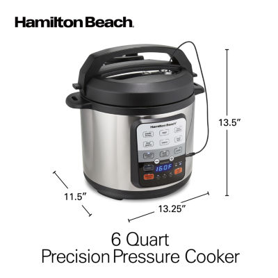 Hamilton Beach Precision 6 Qt Pressure Cooker with Temperature Probe