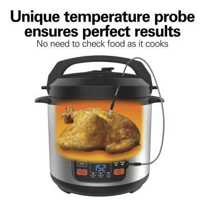 Hamilton Beach Precision 6 Qt Pressure Cooker with Temperature Probe