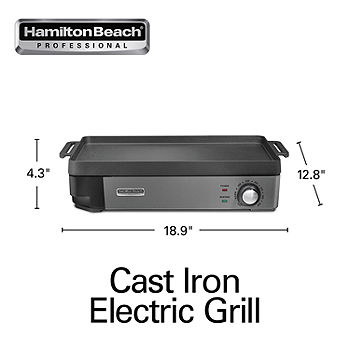 HamiltonBeachProfessional Cast Iron Electric Grill