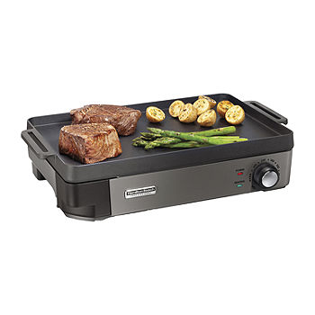 Indoor Grill-Smokeless Grill Electric Grill with Lid, Casting