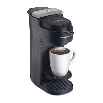 Brentwood Portable Single Serve Coffee Maker with 14oz Travel Mug in Black - 1 Cup