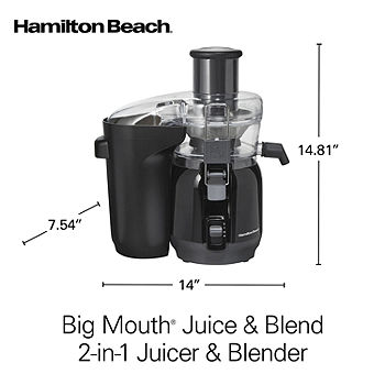 Hamilton Beach Big Mouth Juice Extractor - Black