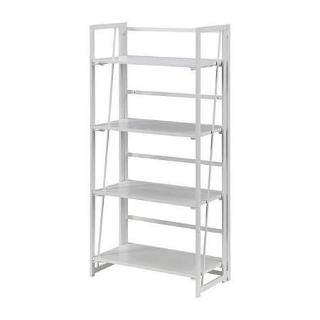 Xtra 4-Shelf Bookshelf, One Size, White