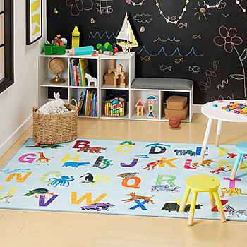 Alphabet Cars - Rectangle Small Rug, CPR3001