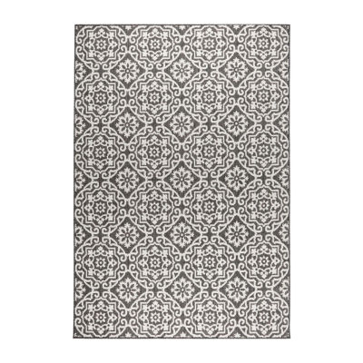 Nicole Miller Patio Country Danica Ikat Loomed Rectangular Outdoor Area Rug