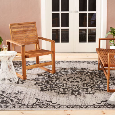 Nicole Miller Patio Country Azalea Medallion Loomed Rectangular Outdoor Area Rug