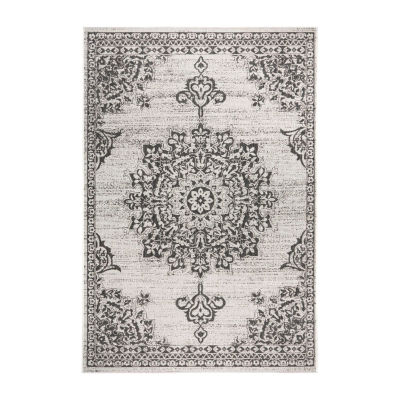 Nicole Miller Patio Country Azalea Medallion Loomed Rectangular Indoor