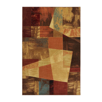 Home Dynamix Splash Mondrian Contemporary Abstract Area Rug - On