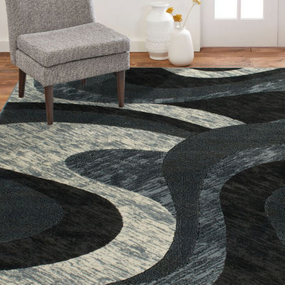 Home Dynamix Catalina Huron Abstract Loomed Rectangular Area Rug