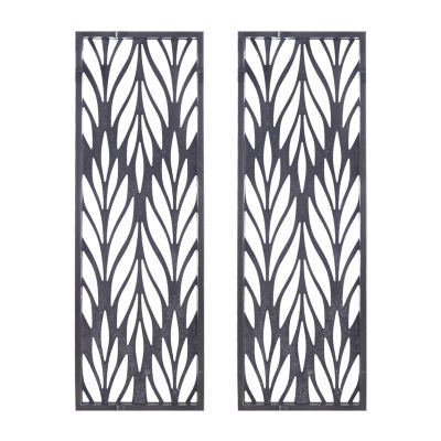 Madison Park Florian Carved Panel Décor 2-pc. Wall Art Set