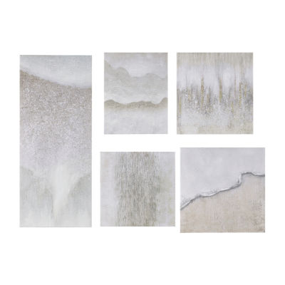 Madison Park Natural Essence Canvas 5pc Gallery Set Canvas Art