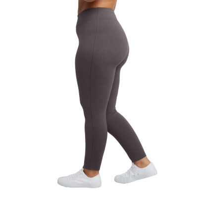 JMS by Hanes Womens High Rise Full Length Leggings Plus