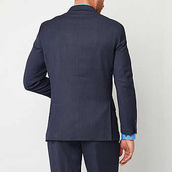 Van Heusen Cool Flex Mens Stretch Fabric Slim Fit Suit Jacket, Color: Navy  - JCPenney