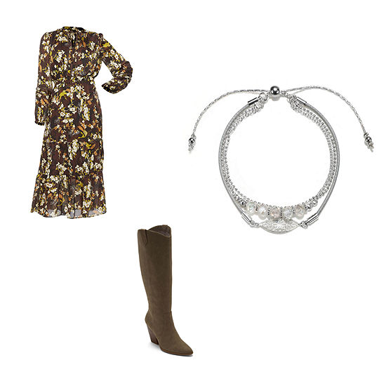 Ryegrass Dress, a.n.a Cowboy Boots, Necklace