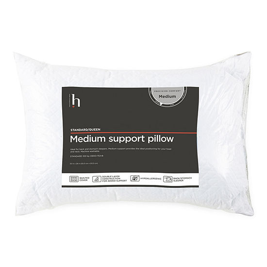 Home Expressions Medium Support Pillow, Color: White - JCPenney