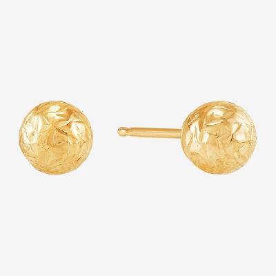 10K Gold Round 3 Pair Earring Set