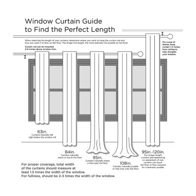 INK+IVY Imani Light-Filtering Rod Pocket Back Tab Single Curtain Panel