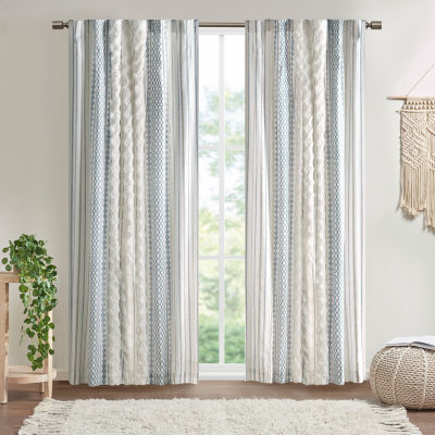 INK+IVY Imani Rod Pocket Back Tab Light-Filtering Single Curtain Panel
