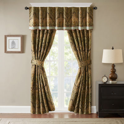 Hampton Hill Canovia Springs Rod Pocket Back Tab Waterfall Valances