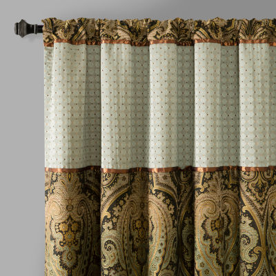 Madison Park Canovia Springs Rod Pocket Back Tab Light-Filtering Single Curtain Panel
