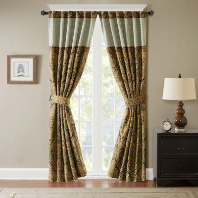 Hampton Hill Canovia Springs Rod Pocket Back Tab Light-Filtering Single Curtain Panels