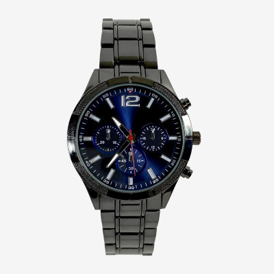 Geneva Geneva Mens Black Bracelet Watch Mac7121jc