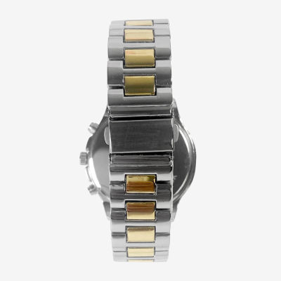 Geneva Geneva Mens Two Tone Bracelet Watch Mac7119jc