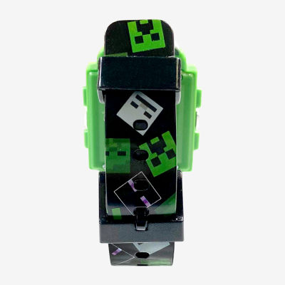 Minecraft Unisex Automatic Green Strap Watch Min40115jc