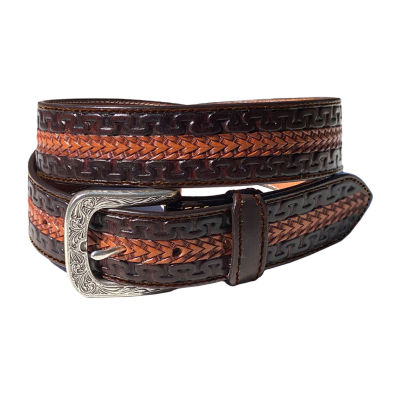 Johnston & Murphy Men's Leather Braided Belt