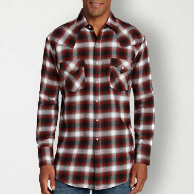 Ely Cattleman Unlined Flannel Big and Tall Mens Long Sleeve