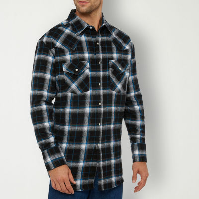 Ely Cattleman Unlined Flannel Mens Long Sleeve Western Shirt